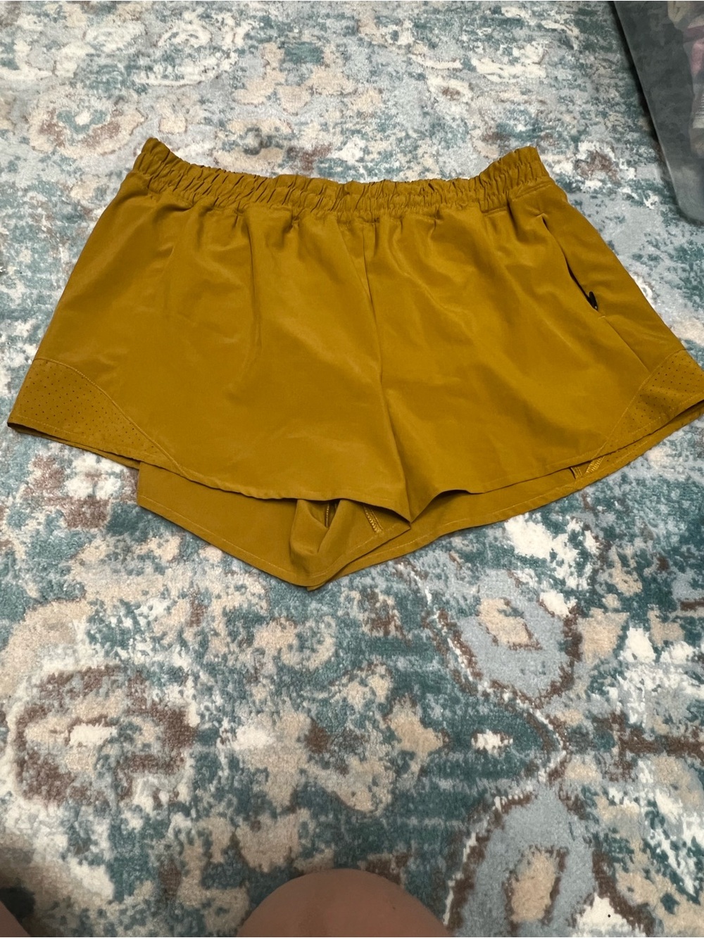 CALIA by Carrie Underwood Mustard Yellow Athletic Shorts